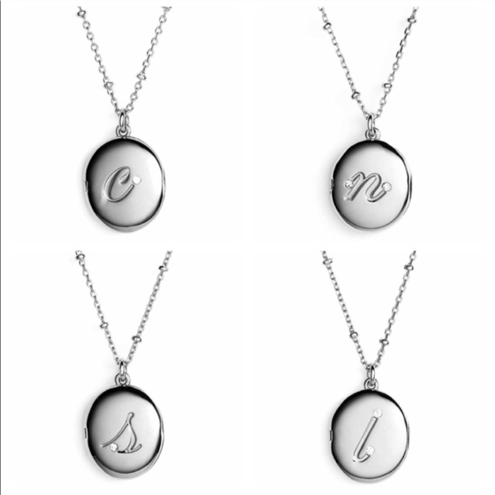New KATE SPADE INITIALS LOCKET NECKLACE (F7)